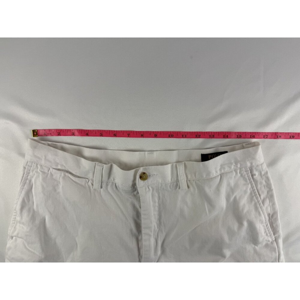 Polo Ralph Lauren Chino Shorts Men’s 35x9 Classic Fit White Cotton - Picture 6 of 9